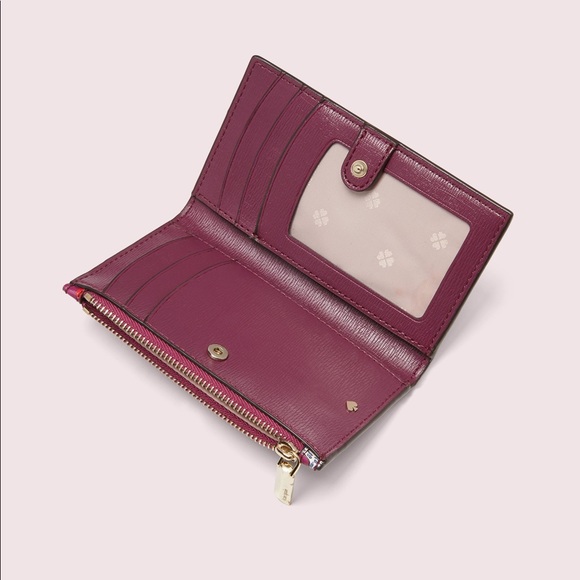 Kate Spade sylvia panther small slim bifold wallet - Picture 2 of 2